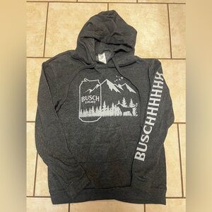 Busch light sweatshirt with a beer pocket